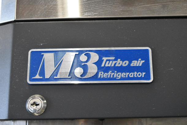 Turbo Air M3R24-2 Stainless Steel Commercial 2 Half Size Door Reach In Cooler on Commercial Casters. 115 Volts, 1 Phase. Tested and Powers On But Does Not Get Cold - Image 4 of 10