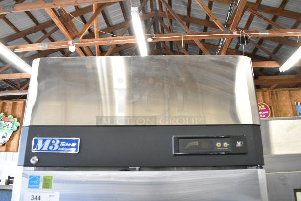 Turbo Air M3R24-2 Stainless Steel Commercial 2 Half Size Door Reach In Cooler on Commercial Casters. 115 Volts, 1 Phase. Tested and Powers On But Does Not Get Cold - Image 5 of 10