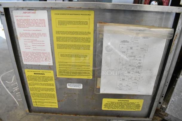 Cleveland 42CKEM24 Stainless Steel Commercial Electric Powered 2 Deck Convection Steamer w/ Cleveland KDT-6-T 6 Gallon Tilting Kettle. 208/220 Volts, 3 Phase. - Image 13 of 18