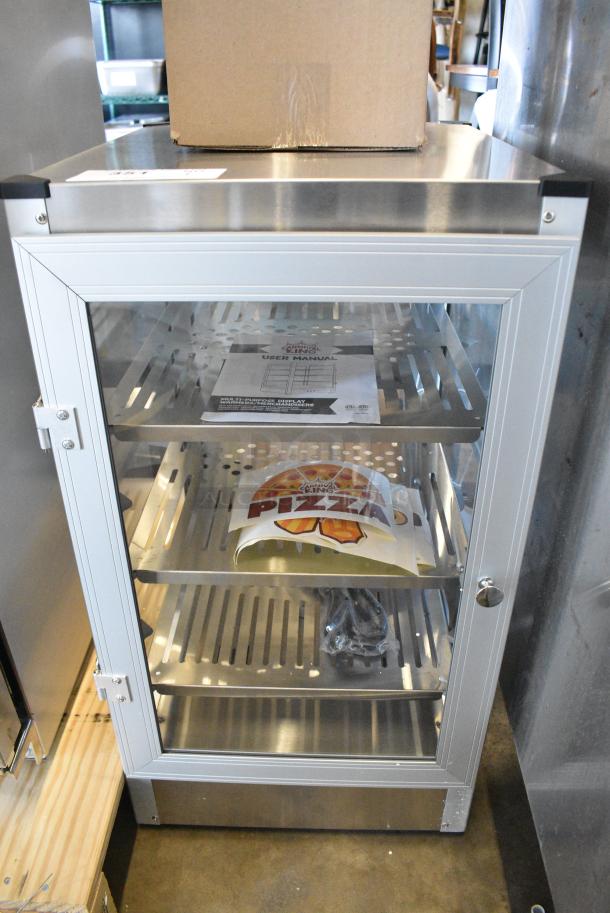 BRAND NEW SCRATCH AND DENT! 2024 Carnival King 382HPW12D2S 12" Full Service Warmer / Merchandiser. Door Does Not Shut Completely. 120 Volts, 1 Phase. Tested and Working! - Image 1 of 10