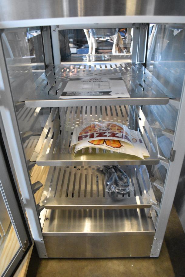 BRAND NEW SCRATCH AND DENT! 2024 Carnival King 382HPW12D2S 12" Full Service Warmer / Merchandiser. Door Does Not Shut Completely. 120 Volts, 1 Phase. Tested and Working! - Image 4 of 10