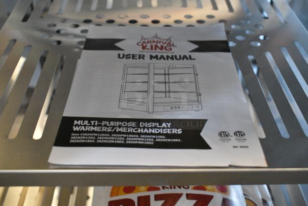 BRAND NEW SCRATCH AND DENT! 2024 Carnival King 382HPW12D2S 12" Full Service Warmer / Merchandiser. Door Does Not Shut Completely. 120 Volts, 1 Phase. Tested and Working! - Image 5 of 10