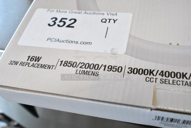 BRAND NEW SCRATCH AND DENT! Satco 566S566S16511 16W T9 Circline Frosted LED Light Bulb with 3 Color Temperatures S16511 - 120-277V . - Image 6 of 8