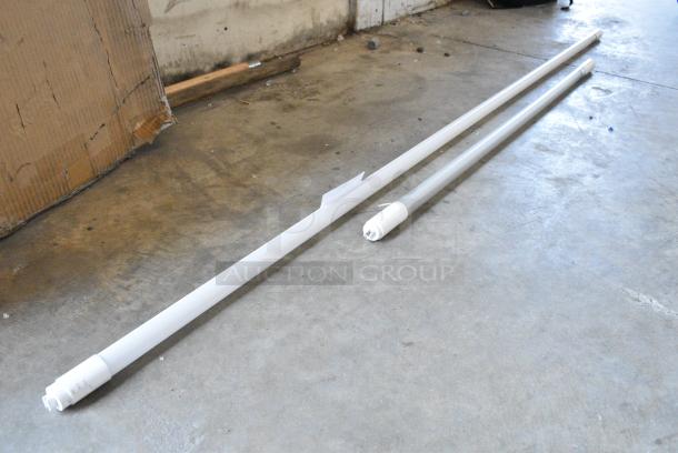 2 BRAND NEW SCRATCH AND DENT! Items Including Satco 72" 30W T8 Type B Ballast Bypass Frosted LED Tube Light with 3 Color Temperatures S11754 - 120-277V - 10/Case 566S11754 and Satco 42" 15W T8 Type B Ballast Bypass Frosted LED Tube Light with 3 Color Temperatures S16434 - 120-277V - 10/Case 566S16434. 2 Times Your Bid! - Image 2 of 5