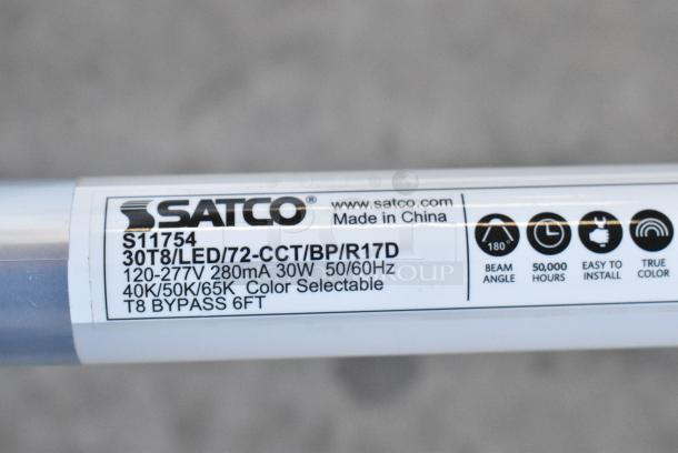 2 BRAND NEW SCRATCH AND DENT! Items Including Satco 72" 30W T8 Type B Ballast Bypass Frosted LED Tube Light with 3 Color Temperatures S11754 - 120-277V - 10/Case 566S11754 and Satco 42" 15W T8 Type B Ballast Bypass Frosted LED Tube Light with 3 Color Temperatures S16434 - 120-277V - 10/Case 566S16434. 2 Times Your Bid! - Image 4 of 5