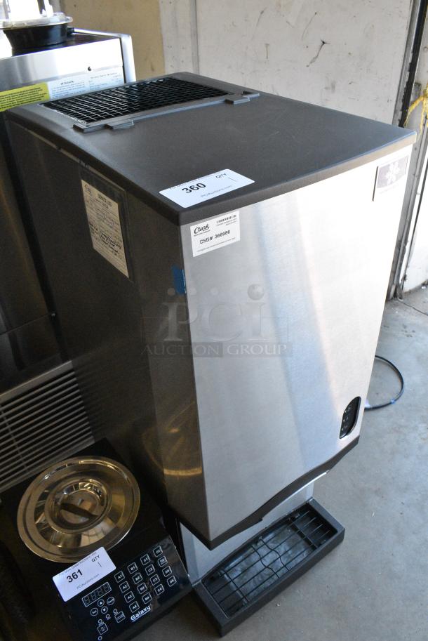 BRAND NEW SCRATCH AND DENT! Manitowoc CNF0202A-161L Stainless Steel 16 1/4" Air Cooled Countertop Nugget Ice Maker / Water Dispenser - 20 lb. Bin with Lever Dispensing. 115 Volts, 1 Phase. - Image 2 of 7