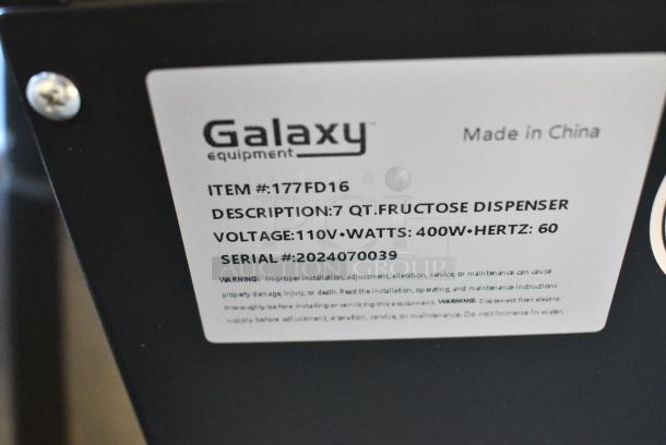 BRAND NEW SCRATCH AND DENT! 2024 Galaxy 177FD16 Automatic Liquid Fructose Dispenser. 110 Volts, 1 Phase. Tested and Powers On! - Image 6 of 6