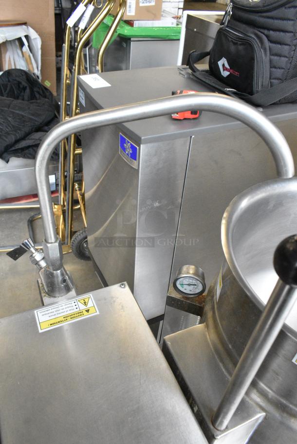2 Cleveland TKET-6-T Stainless Steel Commercial Countertop Electric Powered 6 Gallon Tilting Steam Kettle on Stand. 208/230 Volts, 3 Phase. - Image 7 of 10