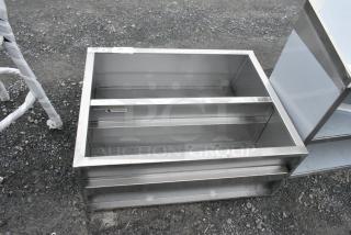 BRAND NEW SCRATCH AND DENT! Regency 600WCO1536 36" Stainless Steel Open Wall Cabinet