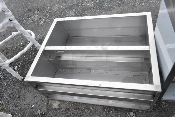 BRAND NEW SCRATCH AND DENT! Regency 600WCO1536 36" Stainless Steel Open Wall Cabinet - Image 2 of 4