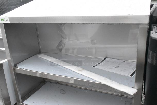 BRAND NEW SCRATCH AND DENT! Regency 600WCO1536 36" Stainless Steel Open Wall Cabinet - Image 3 of 5