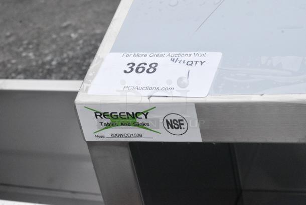 BRAND NEW SCRATCH AND DENT! Regency 600WCO1536 36" Stainless Steel Open Wall Cabinet - Image 5 of 5