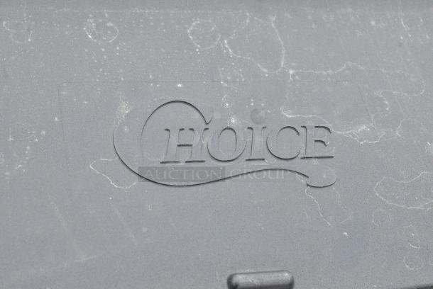 BRAND NEW SCRATCH AND DENT! Choice Black Poly Portable Ice Bin on Commercial Casters. - Image 2 of 5