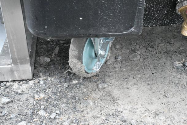 BRAND NEW SCRATCH AND DENT! Choice Black Poly Portable Ice Bin on Commercial Casters. - Image 3 of 5