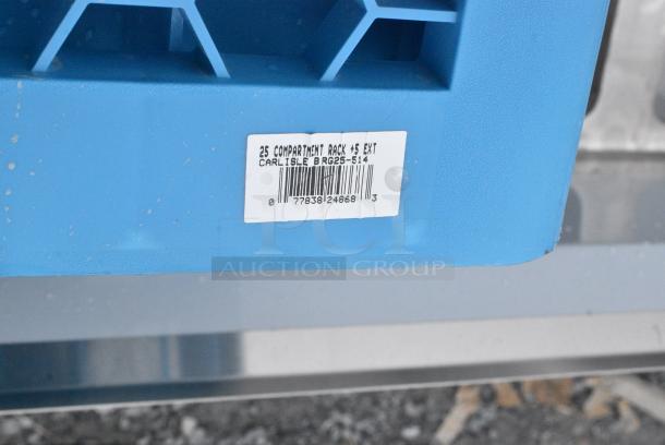 BRAND NEW SCRATCH AND DENT! Carlisle RG25-514 OptiClean 25 Compartment Glass Rack with 5 Extenders - Image 4 of 4