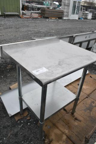Stainless Steel Table w/ Under Shelf.