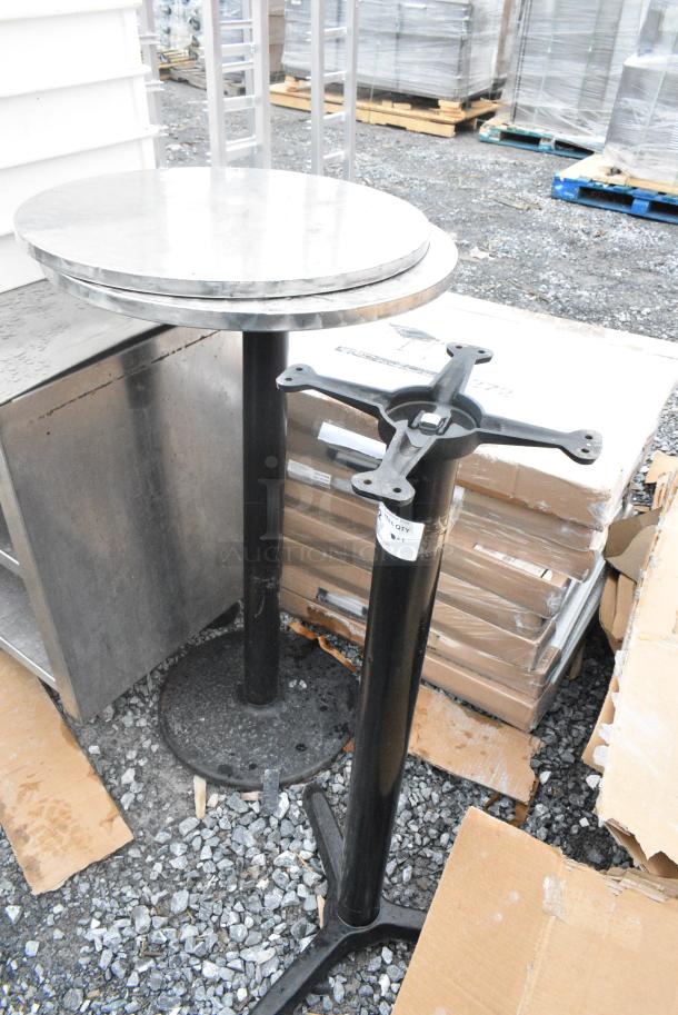 2 Bar Height Round Tables. 2 Times Your Bid! - Image 1 of 5