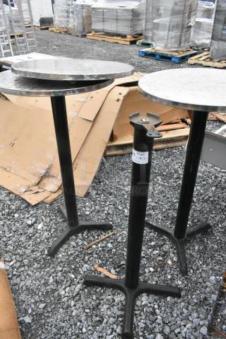 3 Bar Height Round Tables. 3 Times Your Bid!