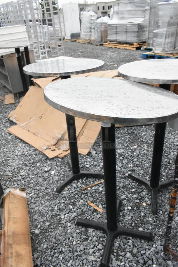 3 Bar Height Round Tables. 3 Times Your Bid! - Image 3 of 5