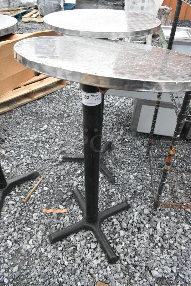 3 Bar Height Round Tables. 3 Times Your Bid! - Image 5 of 5