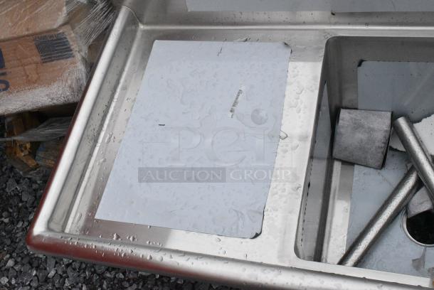 BRAND NEW SCRATCH AND DENT! Regency 600S21818218 Stainless Steel 2 Bay Sink w/ Dual Drain Boards. No Legs. - Image 7 of 8