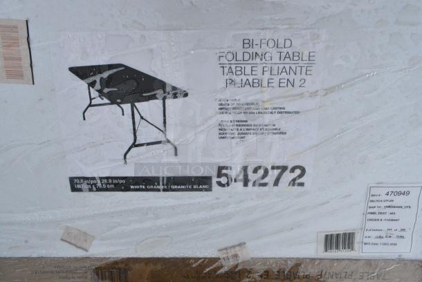 8 BRAND NEW SCRATCH AND DENT! WorkLife 6' Bifold Folding Table. 8 Times Your Bid! - Image 1 of 5