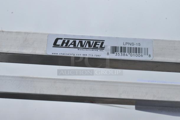 2 BRAND NEW SCRATCH AND DENT! Channel LPNS-15 Metal 15 Pan End Load Lo Profile Nesting Steam Table Pan Rack on Commercial Casters - Assembled. 2 Times Your Bid! - Image 6 of 6