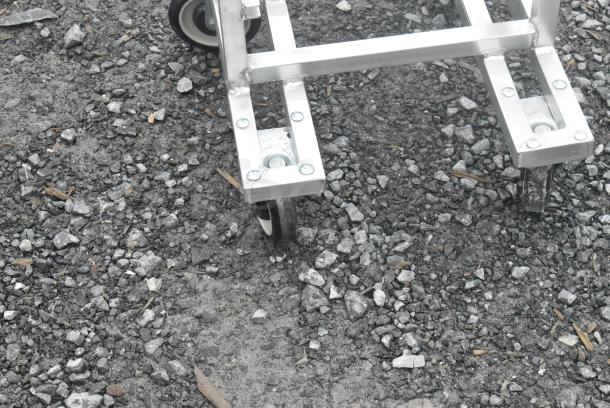 2 BRAND NEW SCRATCH AND DENT! Channel LPNS-15 Metal 15 Pan End Load Lo Profile Nesting Steam Table Pan Rack on Commercial Casters - Assembled. 2 Times Your Bid! - Image 5 of 6
