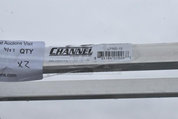 2 BRAND NEW SCRATCH AND DENT! Channel LPNS-15 Metal 15 Pan End Load Lo Profile Nesting Steam Table Pan Rack on Commercial Casters - Assembled. 2 Times Your Bid! - Image 6 of 6