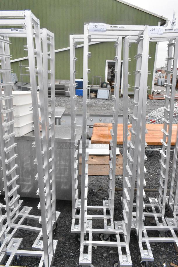 2 BRAND NEW SCRATCH AND DENT! Channel LPNS-15 Metal 15 Pan End Load Lo Profile Nesting Steam Table Pan Rack on Commercial Casters - Assembled. 2 Times Your Bid! - Image 1 of 7