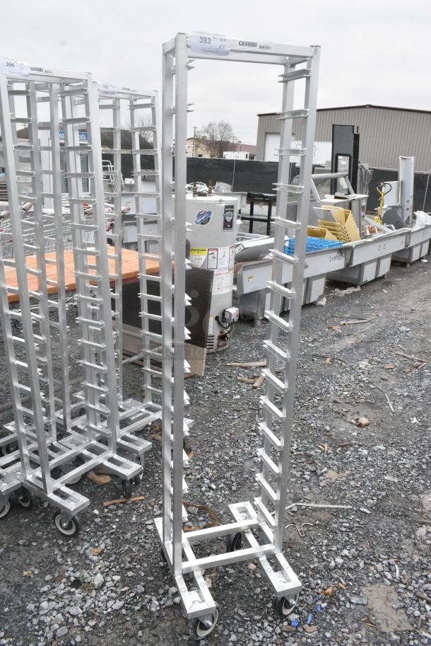 2 BRAND NEW SCRATCH AND DENT! Channel LPNS-15 Metal 15 Pan End Load Lo Profile Nesting Steam Table Pan Rack on Commercial Casters - Assembled. 2 Times Your Bid! - Image 3 of 7
