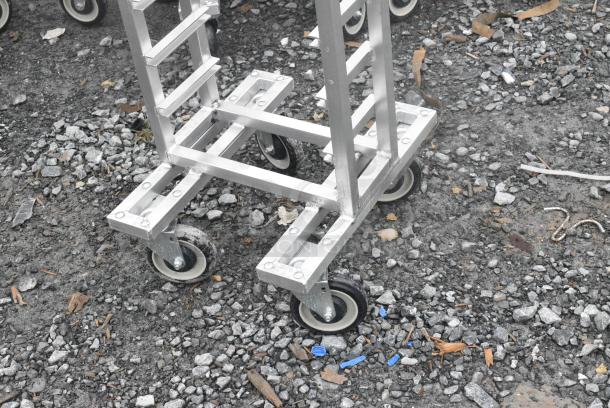 2 BRAND NEW SCRATCH AND DENT! Channel LPNS-15 Metal 15 Pan End Load Lo Profile Nesting Steam Table Pan Rack on Commercial Casters - Assembled. 2 Times Your Bid! - Image 6 of 7