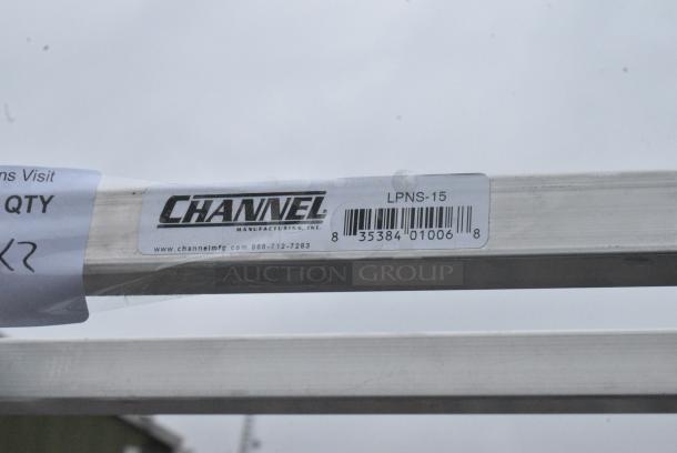 2 BRAND NEW SCRATCH AND DENT! Channel LPNS-15 Metal 15 Pan End Load Lo Profile Nesting Steam Table Pan Rack on Commercial Casters - Assembled. 2 Times Your Bid! - Image 7 of 7