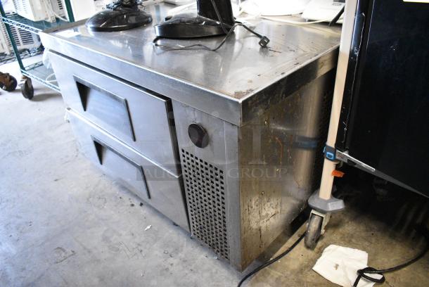 True TRCB-36 Stainless Steel Commercial 2 Drawer Chef Base on Commercial Casters. 115 Volts, 1 Phase. Tested and Working! - Image 3 of 8