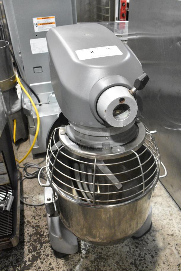 2018 Hobart Legacy HL200 Metal Commercial Countertop 20 Quart Planetary Dough Mixer w/ Stainless Steel Mixing Bowl, Bowl Guard and Paddle Attachment. 100-120 Volts, 1 Phase. Tested and Working! - Image 1 of 8