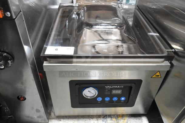 BRAND NEW SCRATCH AND DENT! VacPak-it 186VMC32 Stainless Steel Chamber Vacuum Packaging Machine with Two 16" Seal Bars and Oil Pump. 110-120 Volts, 1 Phase. Tested and Working! - Image 1 of 7