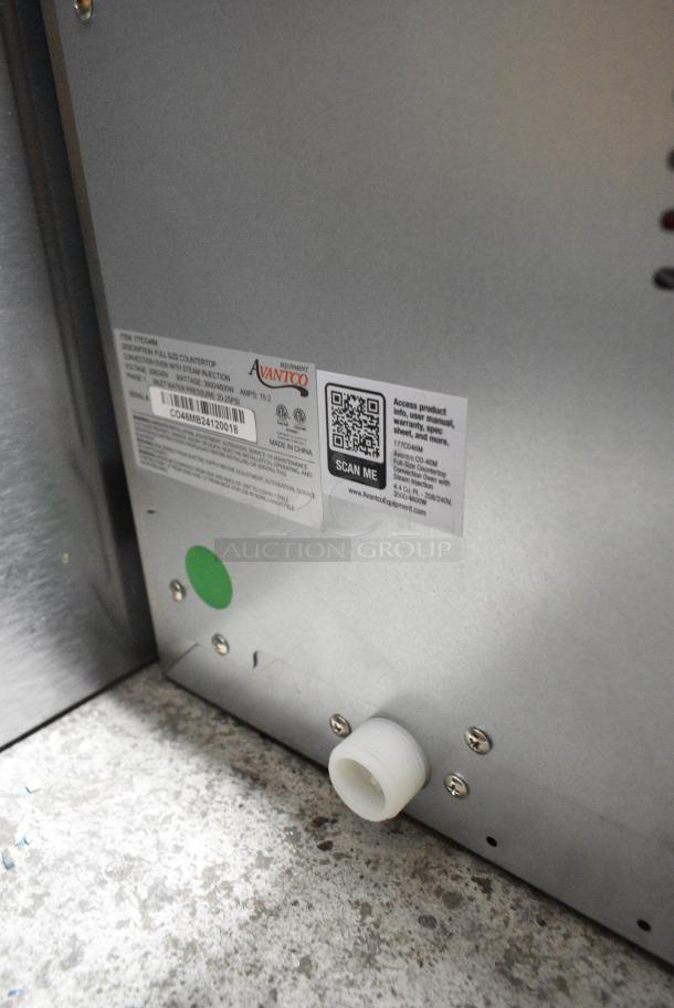 BRAND NEW SCRATCH AND DENT! Avantco 177CO46M Stainless Steel Commercial Countertop Electric Powered Full Size Convection Oven. See Pictures for Broken Glass Pane. 115 Volts, 1 Phase. Cannot Test Due To Plug Style - Image 8 of 9