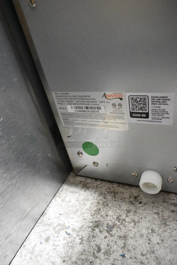 BRAND NEW SCRATCH AND DENT! Avantco 177CO46M Stainless Steel Commercial Countertop Electric Powered Full Size Convection Oven. See Pictures for Broken Glass Pane. 115 Volts, 1 Phase. Cannot Test Due To Plug Style - Image 9 of 9