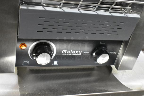 BRAND NEW SCRATCH AND DENT! Galaxy 177GCT10 Stainless Steel Commercial Countertop Conveyor Toaster with 3" Opening. 120 Volts, 1 Phase. Cannot Test Due To Plug Style - Image 6 of 9