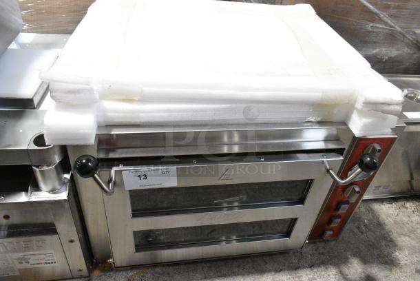BRAND NEW SCRATCH AND DENT! Avantco 177DPO18DS Stainless Steel Commercial Double Deck Countertop Pizza/Bakery Oven. 240 Volts, 1 Phase. - Image 1 of 9