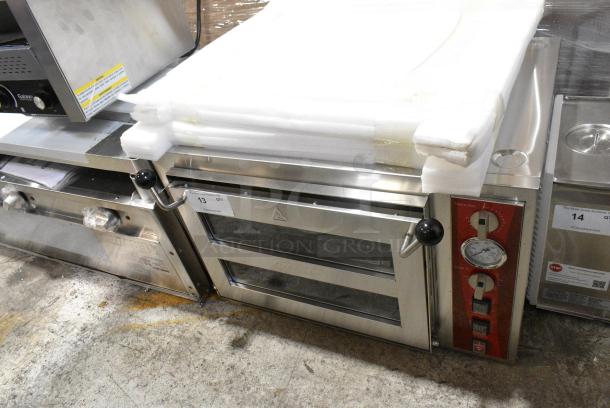 BRAND NEW SCRATCH AND DENT! Avantco 177DPO18DS Stainless Steel Commercial Double Deck Countertop Pizza/Bakery Oven. 240 Volts, 1 Phase. - Image 2 of 9