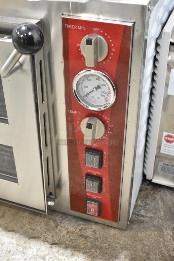 BRAND NEW SCRATCH AND DENT! Avantco 177DPO18DS Stainless Steel Commercial Double Deck Countertop Pizza/Bakery Oven. 240 Volts, 1 Phase. - Image 3 of 9