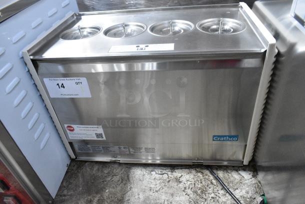 BRAND NEW SCRATCH AND DENT! Crathco E47/E49-4 Stainless Steel Commercial Countertop Refrigerated Beverage Machine Base. 115 Volts, 1 Phase. Tested and Working! - Image 3 of 6