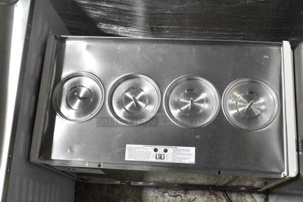 BRAND NEW SCRATCH AND DENT! Crathco E47/E49-4 Stainless Steel Commercial Countertop Refrigerated Beverage Machine Base. 115 Volts, 1 Phase. Tested and Working! - Image 4 of 6
