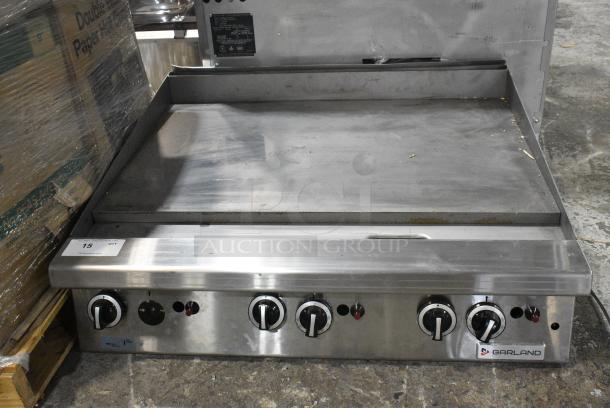 LIKE NEW! Garland Stainless Steel Commercial Countertop Natural Gas Powered Flat Top Griddle w/ Thermostatic Controls. - Image 3 of 6