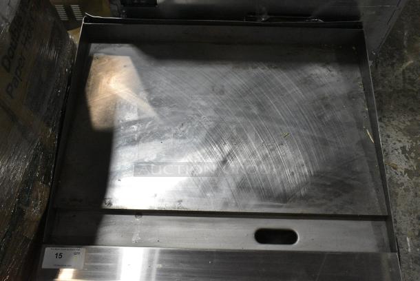 LIKE NEW! Garland Stainless Steel Commercial Countertop Natural Gas Powered Flat Top Griddle w/ Thermostatic Controls. - Image 6 of 6