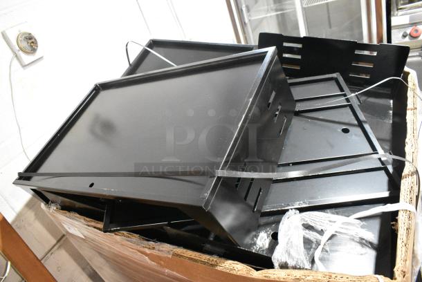 BRAND NEW SCRATCH AND DENT! Lot of Various Black Metal Pieces - Image 3 of 8