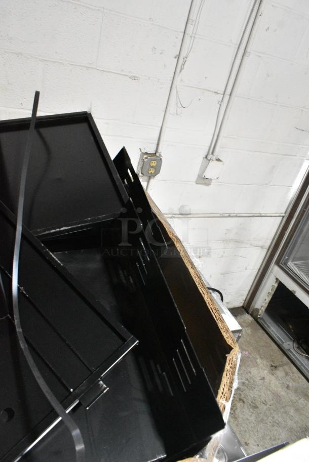 BRAND NEW SCRATCH AND DENT! Lot of Various Black Metal Pieces - Image 4 of 8