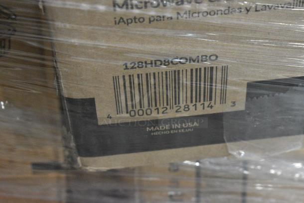30 BRAND NEW SCRATCH AND DENT! Items Including 347CRMP10WHGD Visions 10" White Round Plastic Coupe Plate with Gold Band - 120/Case, 128HDLDBULK Choice Heavy Duty Microwavable Translucent Plastic Deli Container Lid - 480/Case, 347RP10WHSS Visions Wave 10" White Plastic Plate - 144/Case, 127RD16COMBO Choice 16 oz. Microwavable Clear Round Deli Container and Lid Combo Pack - 250/Case, 2 Extera Large Bags, 500TW7 Choice 7 oz. Translucent Thin Wall Plastic Cold Cup - 2,500/Case. 30 Times Your Bid! - Image 8 of 11