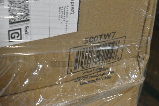 30 BRAND NEW SCRATCH AND DENT! Items Including 347CRMP10WHGD Visions 10" White Round Plastic Coupe Plate with Gold Band - 120/Case, 128HDLDBULK Choice Heavy Duty Microwavable Translucent Plastic Deli Container Lid - 480/Case, 347RP10WHSS Visions Wave 10" White Plastic Plate - 144/Case, 127RD16COMBO Choice 16 oz. Microwavable Clear Round Deli Container and Lid Combo Pack - 250/Case, 2 Extera Large Bags, 500TW7 Choice 7 oz. Translucent Thin Wall Plastic Cold Cup - 2,500/Case. 30 Times Your Bid! - Image 11 of 11
